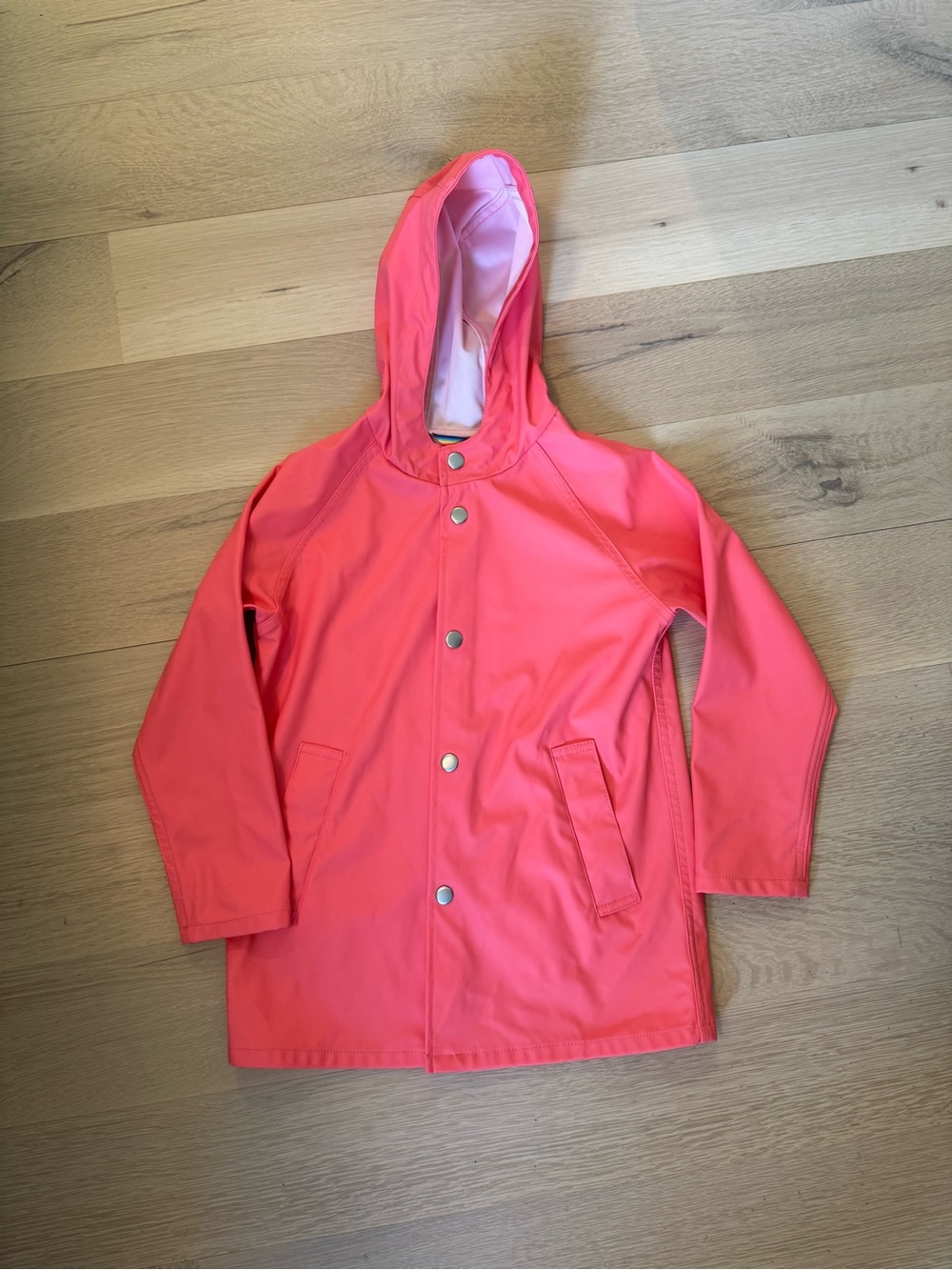 Primary Kids Raincoat - Coral Pink